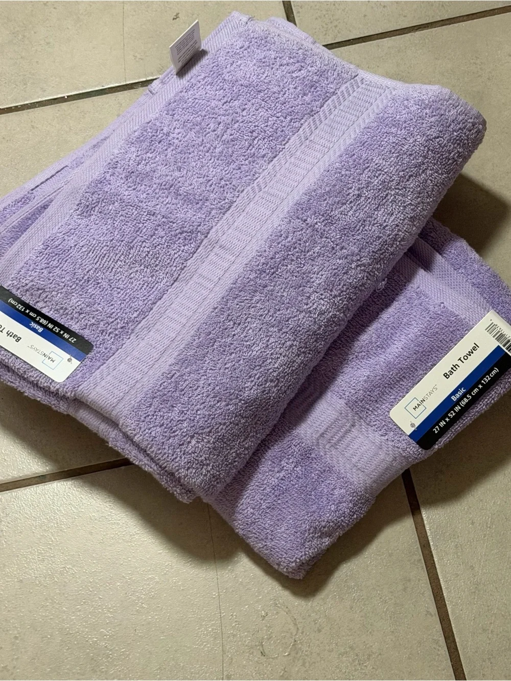 Mainstays purple bath